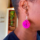 Fuschia Swirl Earrings