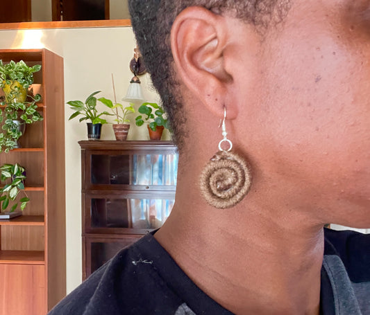 Taupe Swirl earrings