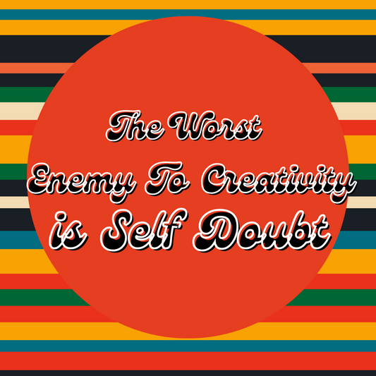 'The Worst Enemy To Creativity is Self Doubt' Sticker