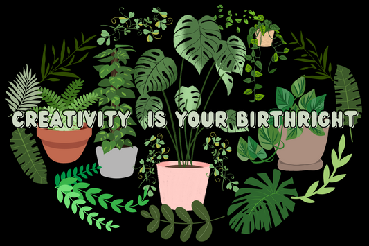 'Creativity Is Your Birthright' Vinyl Stickers