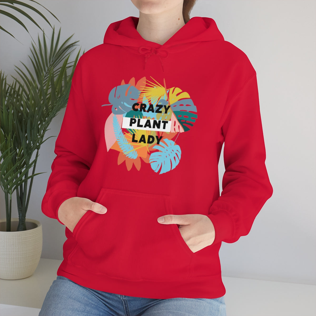Crazy Plant Lady Heavy Blend Hooded Sweatshirt